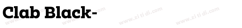 Clab Black字体转换
